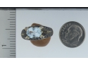 Dyach Aquamarine Saphire Diamond  Ring