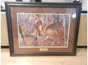 Framed Hayden Lambson 'Tear'n Up The Town' Buck Print, Signed/Numbered