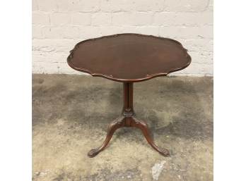 Early 20th Century Butler's Tilt-Top Claw Foot Mahogany Table By Van Leigh Furniture New York