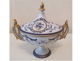 Handpainted Asian Compote