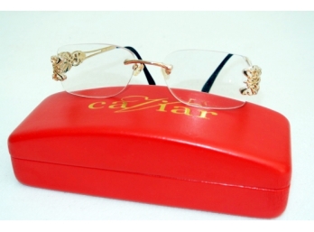 Pair Designer Caviar Eyeglass Frames With Case