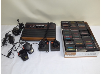 Atari 2600 With Approx.  60 Games