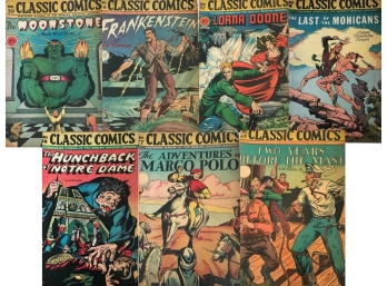 Vintage Comics From The 'Classic Comics' Graphic Adventure Series