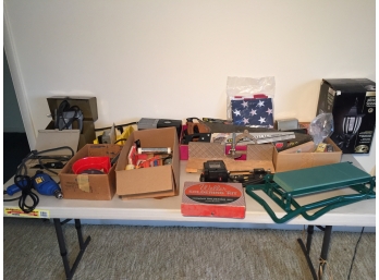 Table Full Of Power,  Hand Tools And Parts (See Additional Photos For All Items)