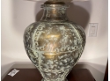 Pair Of Metal Urn Form Table Lamps
