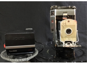 Two Vintage Cameras - Polaroid Land 150 & Polaroid Sun 600