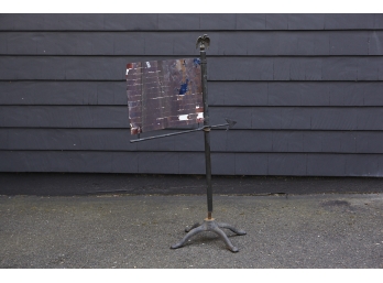 Great Looking American Flag Copper Weathervane On Industrial Iron Stand