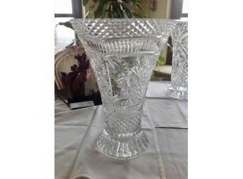 Vintage Galway Cut Crystal Vase
