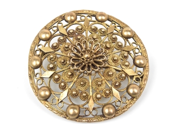 Handmade Sterling Antique Persian Brooch