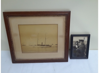 Two Framed World War II Photographs