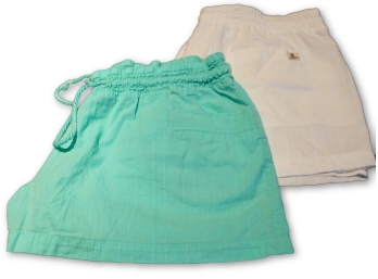 LAGACI Green/White Shorts (2 Pair) - Size XL