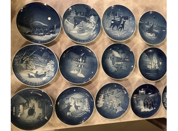 12 Bing & Grondahl Yearly Plates