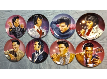 8-piece Limited Edition Elvis Plate Set 'Commemorating The King' Series