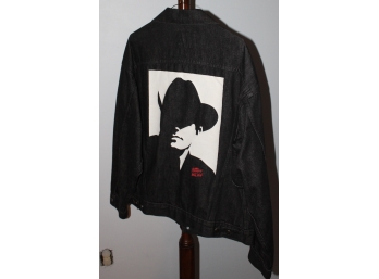 Marlboro Wild West Official Black Denim Jacket With Iconic Marlboro Man On Back