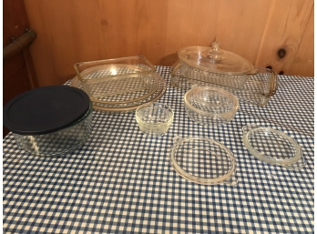 Group Of Clear Pyrex