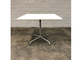 Eames Office For Herman Miller Aluminum Group Table With White Laminate Top