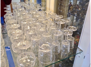 Large Selection Of Vintage Crystal Drink Ware