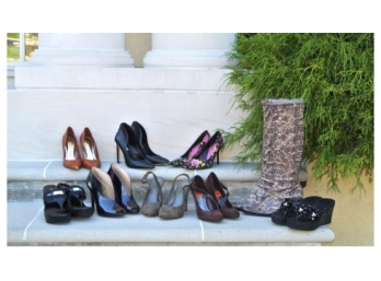 Nine Pair BCBG Shoes - Sizes 5, 5½ & 6