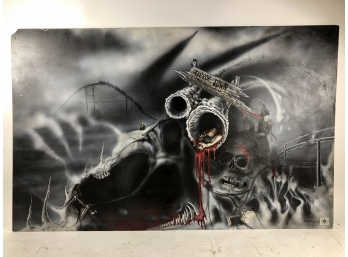 Macabre Airbrush Art 'Terror Town'