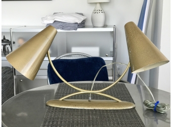 Mid Century Modern Dual Neck Desk Lamp
