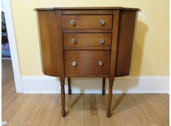 Antique Walnut Sewing Table / Cabinet