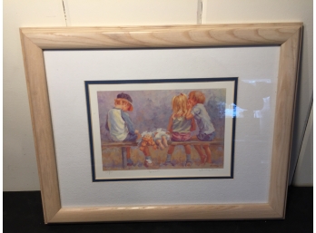 Lucille Raad 'Secrets' Pencil Signed Lithograph #55/300