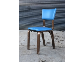 Mid Century Modern Thonet Bentwood Upholstered Side Chair
