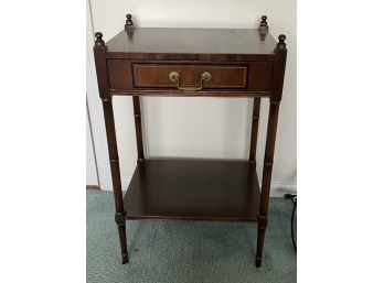 Tiered Side Table With Single Drawer