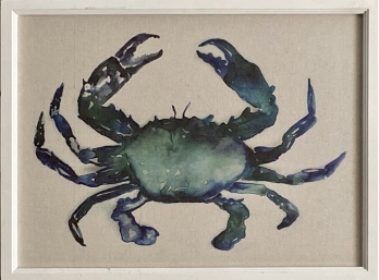 Framed Crab Canvas Artwork