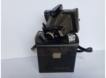 Vintage Polaroid Camera In Case