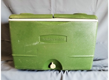 Green Rubbermaid Cooler