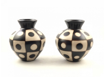 Pair Of Peruvian Ceramic Vases
