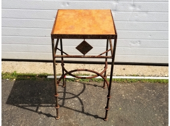 Vintage Square Wrought Iron Patio Table