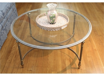 Round Coffee Table With Glass Top And More
