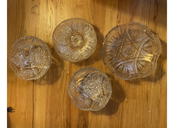 Vintage Cut Crystal Bowls