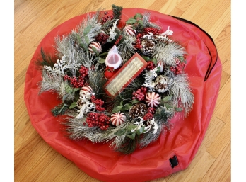 Large Christmas Wreath And Storage Bag