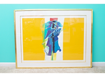 Colorful 20th Century Abstract Print