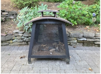Pagoda Form Outdoor Fireplace