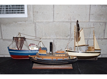 Three Model Ships