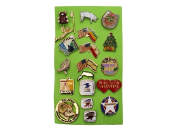 Collection Of Enamel Tac Pins