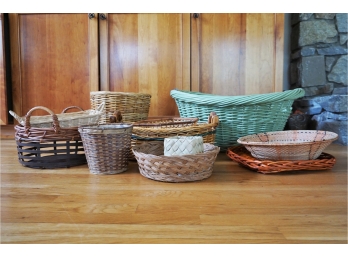 Group Of 11 Woven Baskets