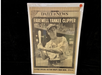 Joe Dimagro NY Daily News March 9, 1999 Cover 'Farewell Yankee Clipper'