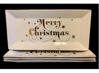 Merry Christmas Porcelain Platters