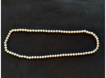 25” Genuine Pearl Strand, Hand Knotted