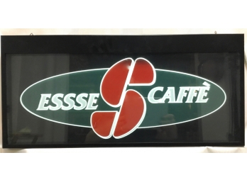 Illuminating Essse Caffe Sign