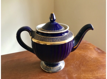 Vintage HALL Cobalt Blue Teapot