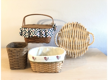 Two Longaberger Baskets And More