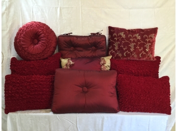 Red Throw Pillow Grouping