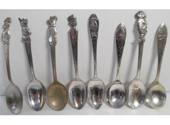 Character Collector Spoon Lot 1938 -1965 (Lone Ranger, Tony The Tiger, Woody Woodpecker Ect)