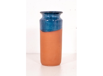 Signed Dip-glazed Terracotta Vase